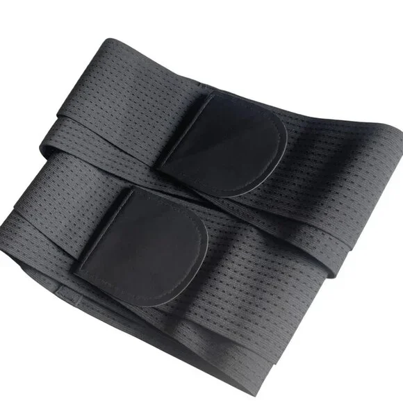 Double Band Fitness Waist Trainer Exercise Workout Back Support Flexible Belt - Picture 5 of 10